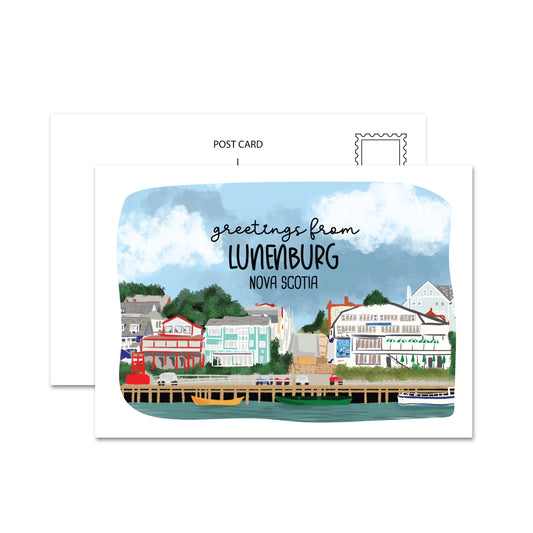 Greetings From Lunenburg Postcard