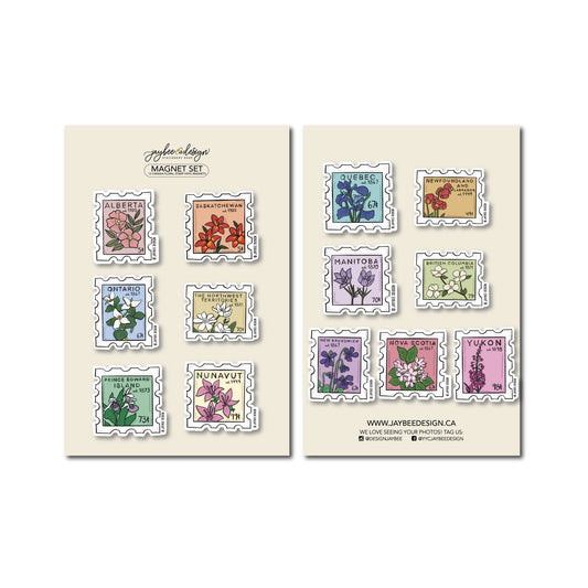 Provincial Stamp Magnet Set
