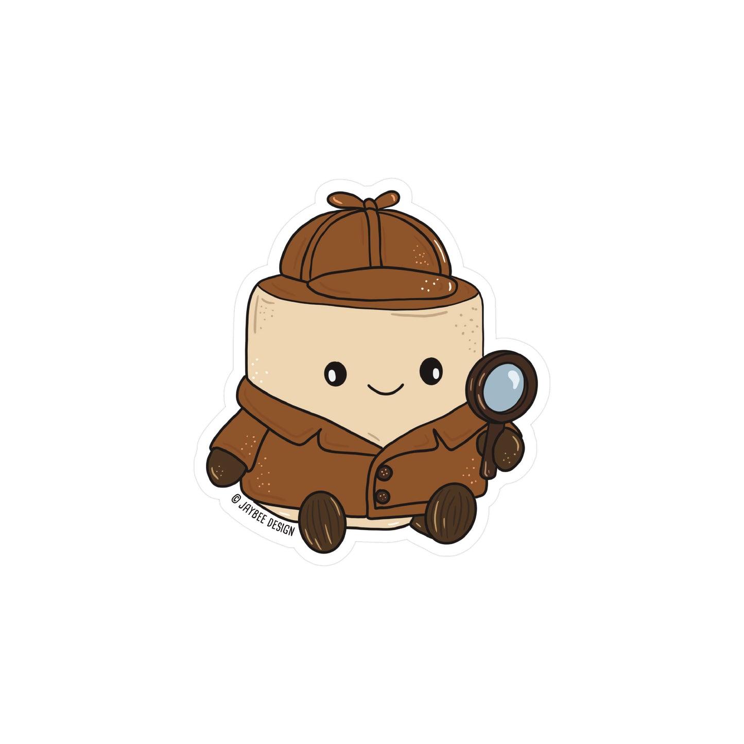 Marshmallow Detective Sticker