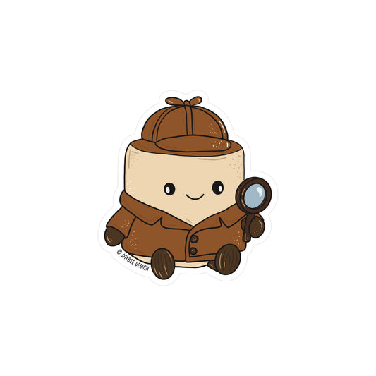 Marshmallow Detective Sticker