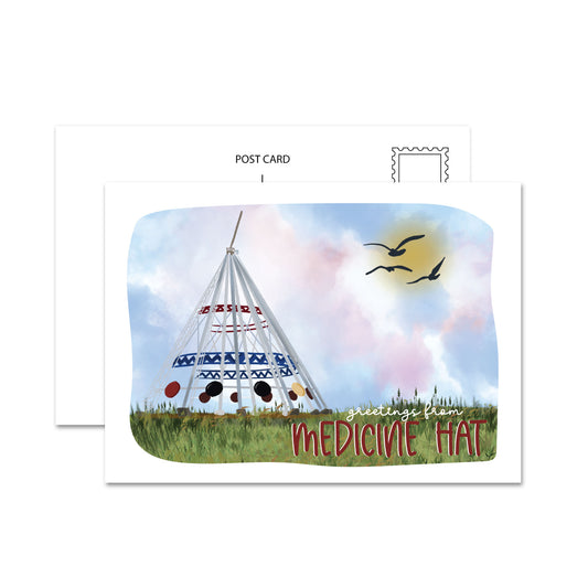 Greetings From Medicine Hat Postcard
