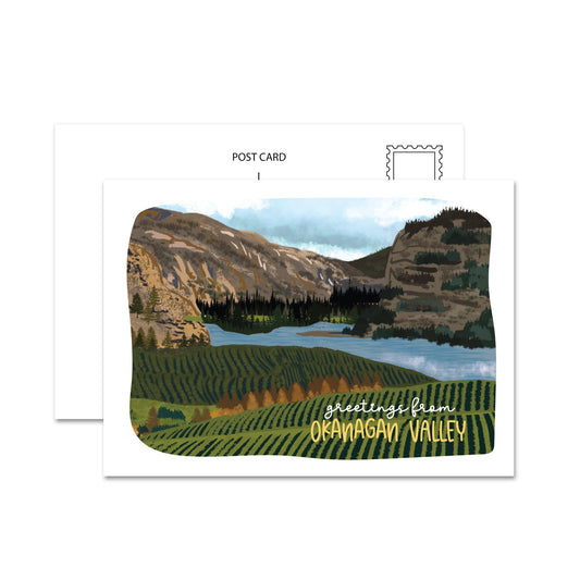 Greetings From Okanagan Valley Postcard