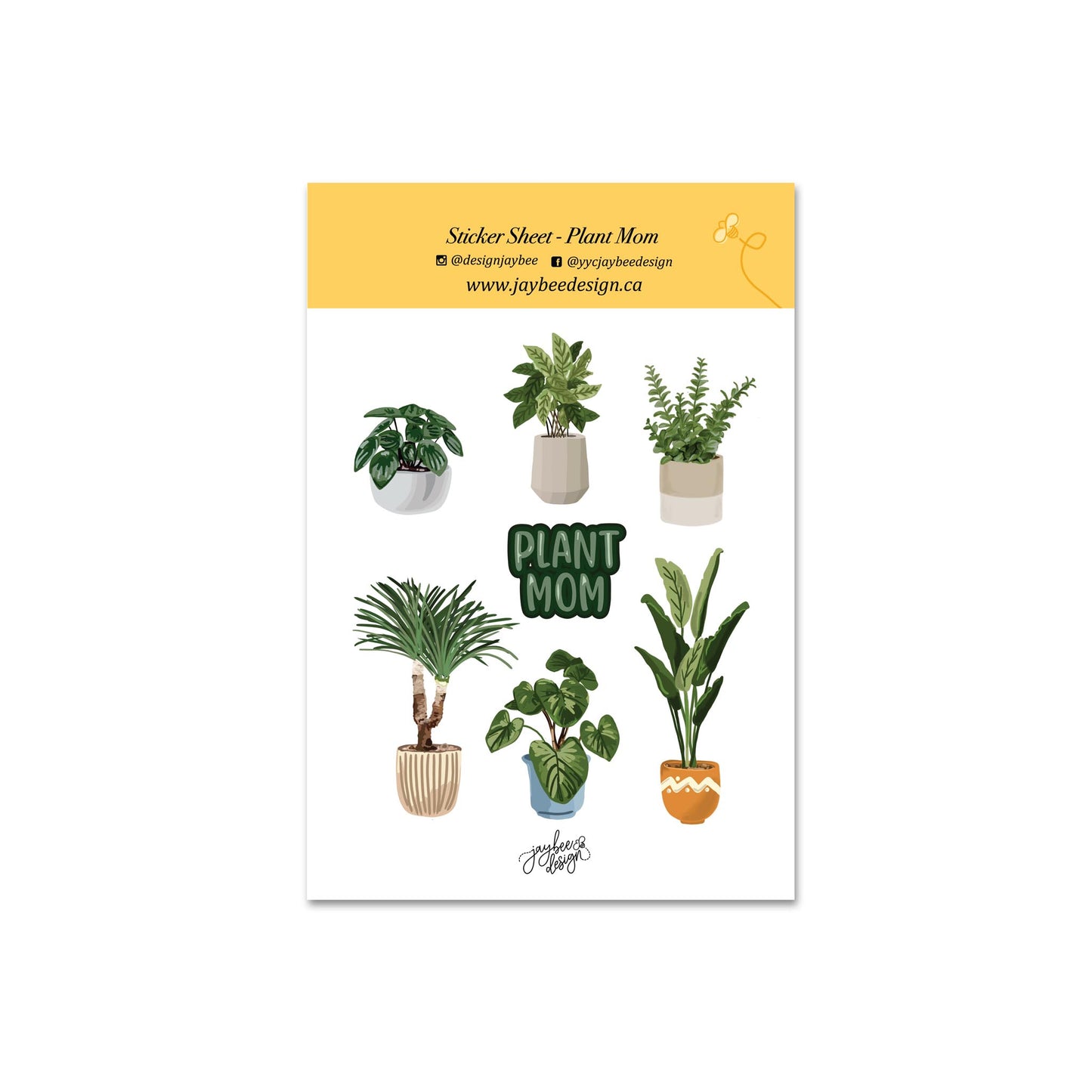 Plant Mom Sticker Sheet
