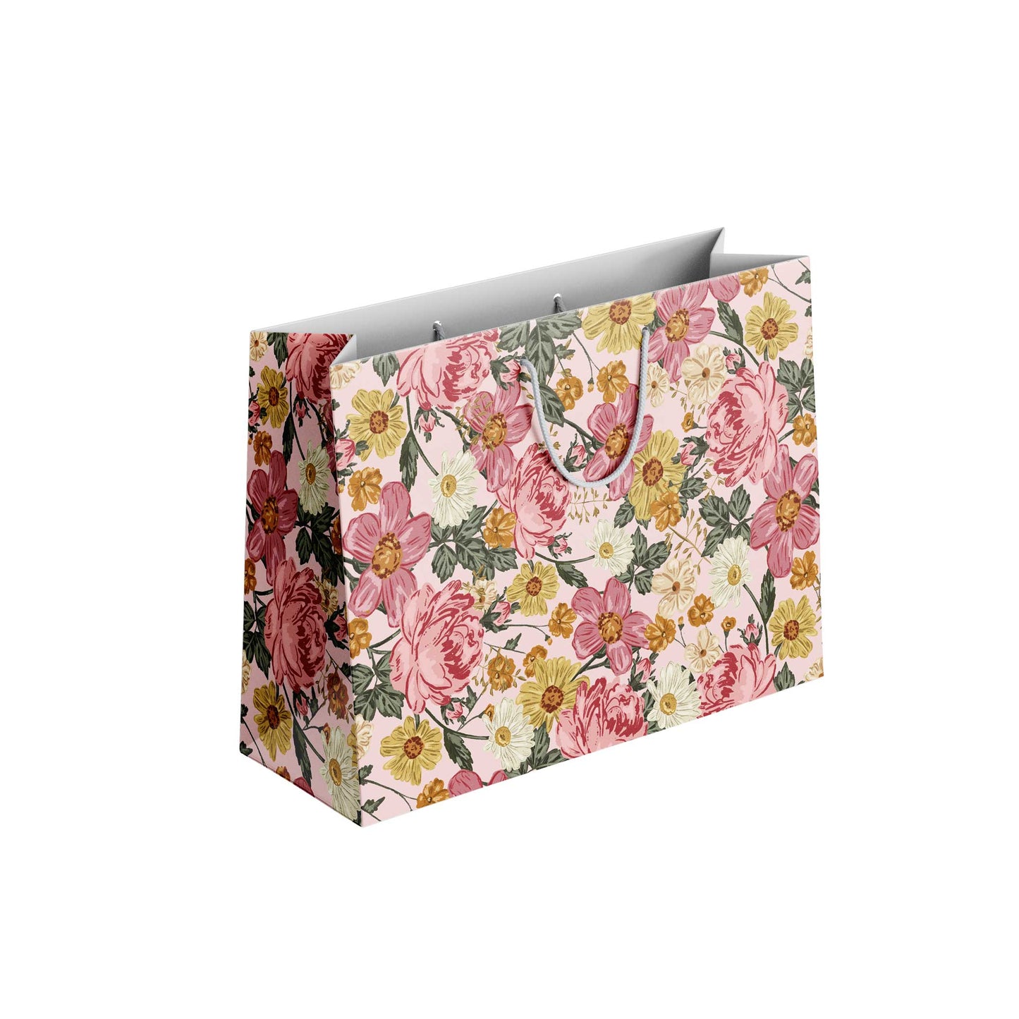 Pretty In Pink Floal Pattern Gift Bag