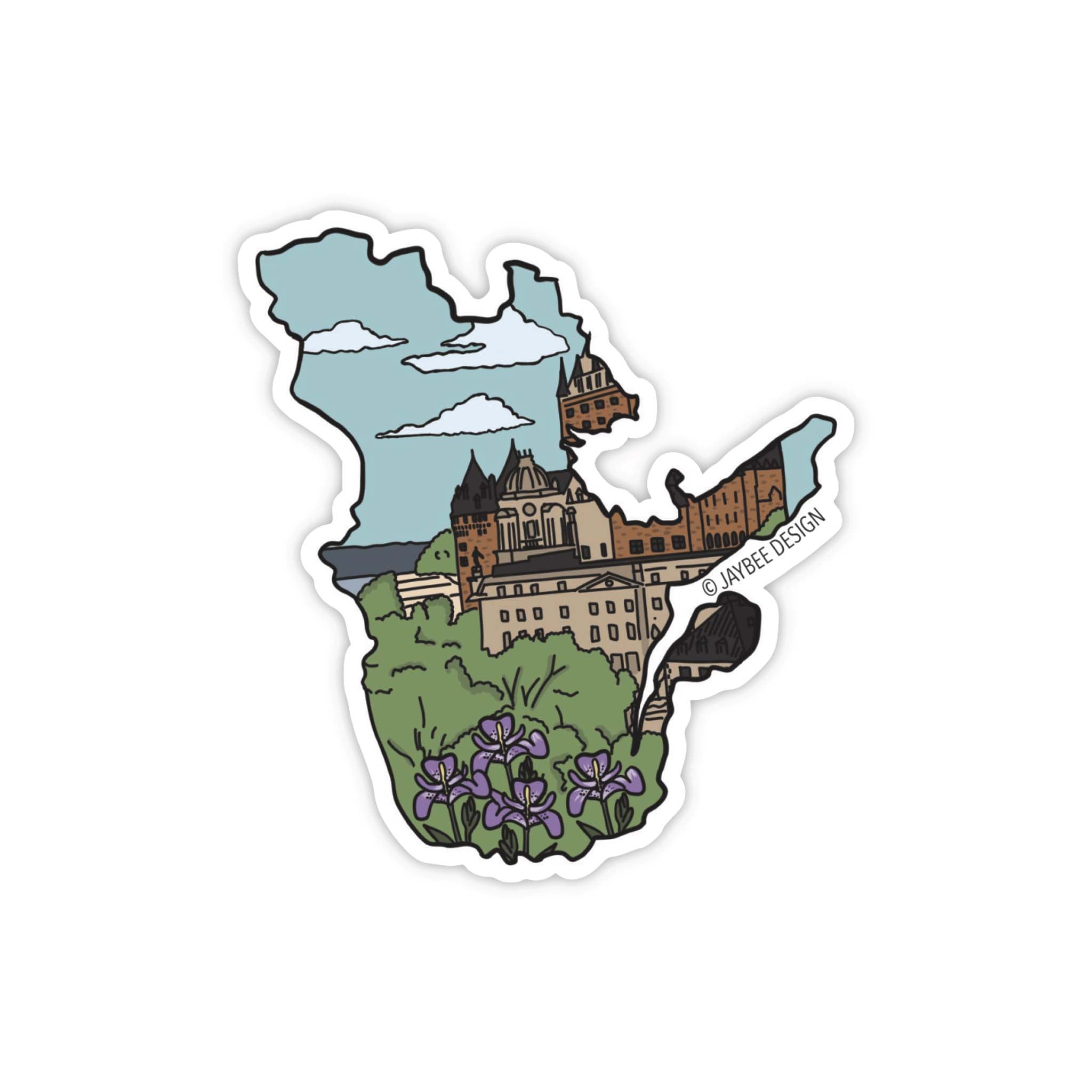 Quebec Chateau Vinyl Sticker – Jaybee Stationery Inc