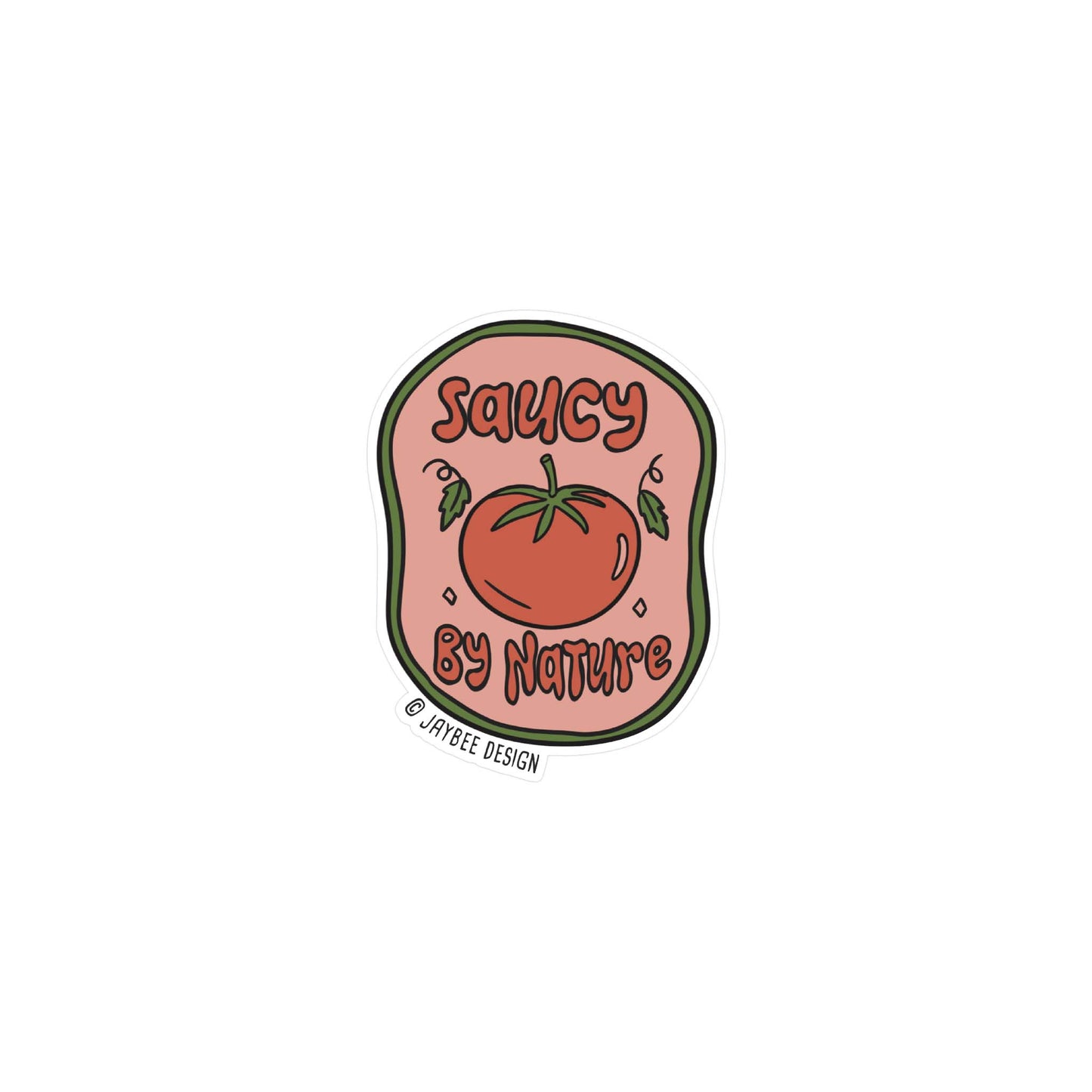 Saucy By Nature Vinyl Sticker