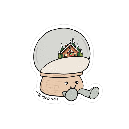 Snowglobe Vinyl Sticker