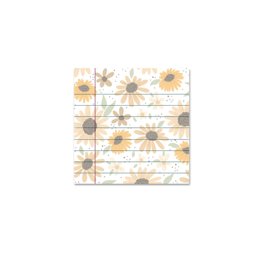 Sunflower Lined Sticky Notes