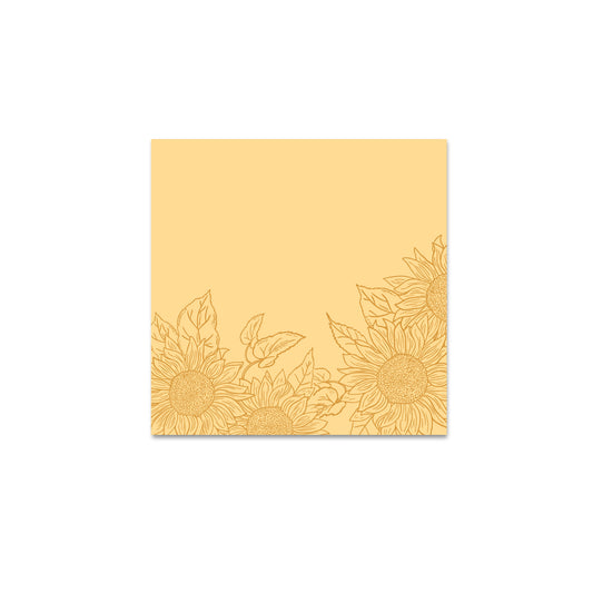 Golden Sunflower Sticky Notes