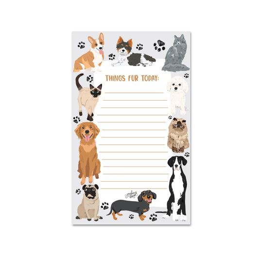 Things Fur Today Notepad