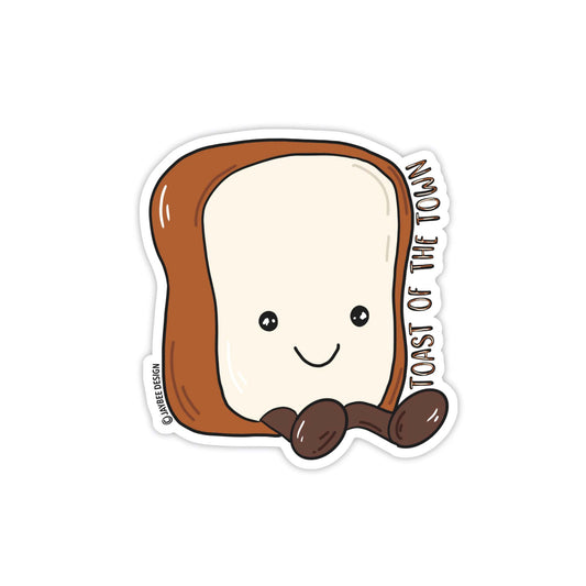 Toast Of The Town Vinyl Sticker