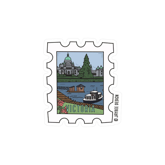 Victoria Postage Stamp Vinyl Sticker