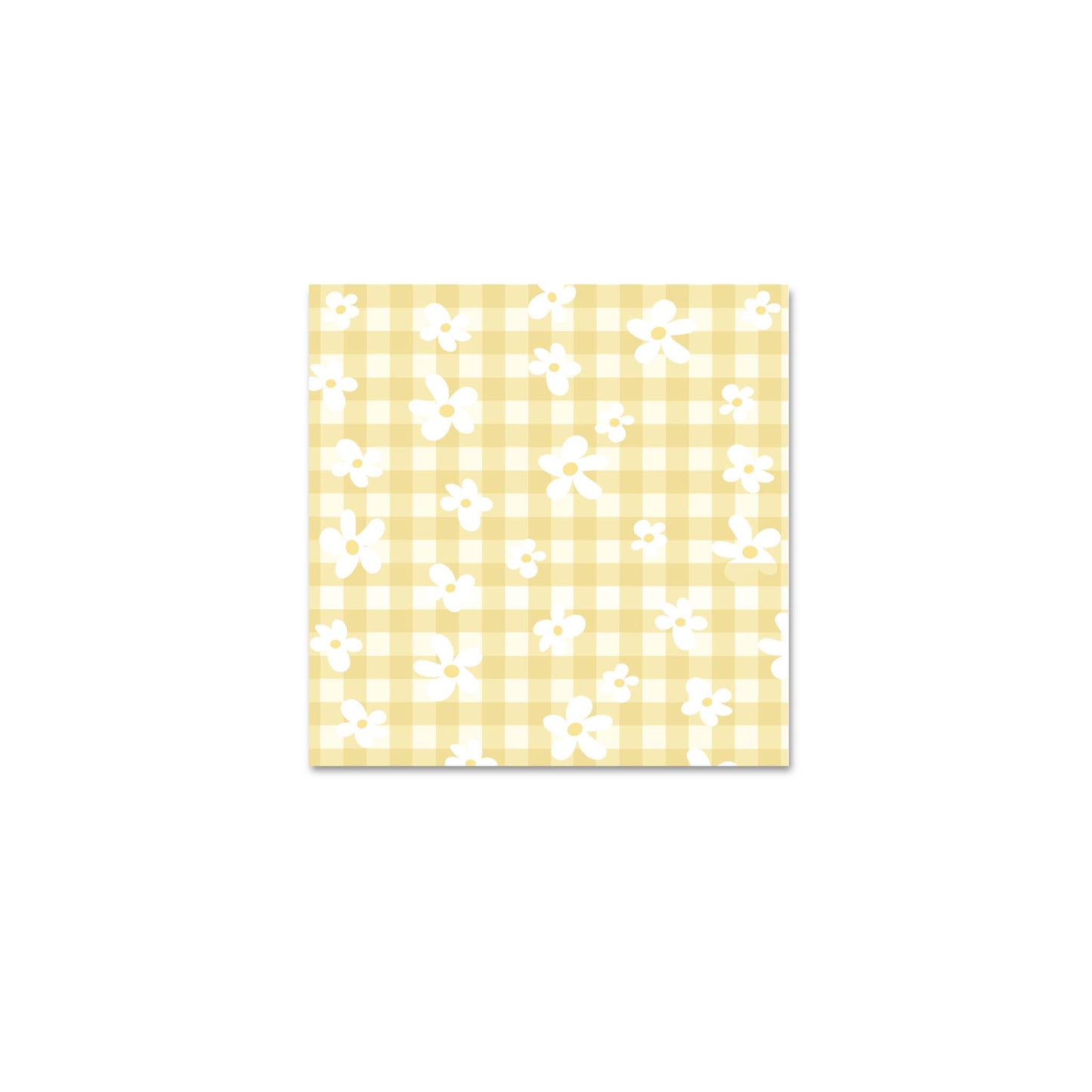Yellow Daisies Floral Sticky Notes