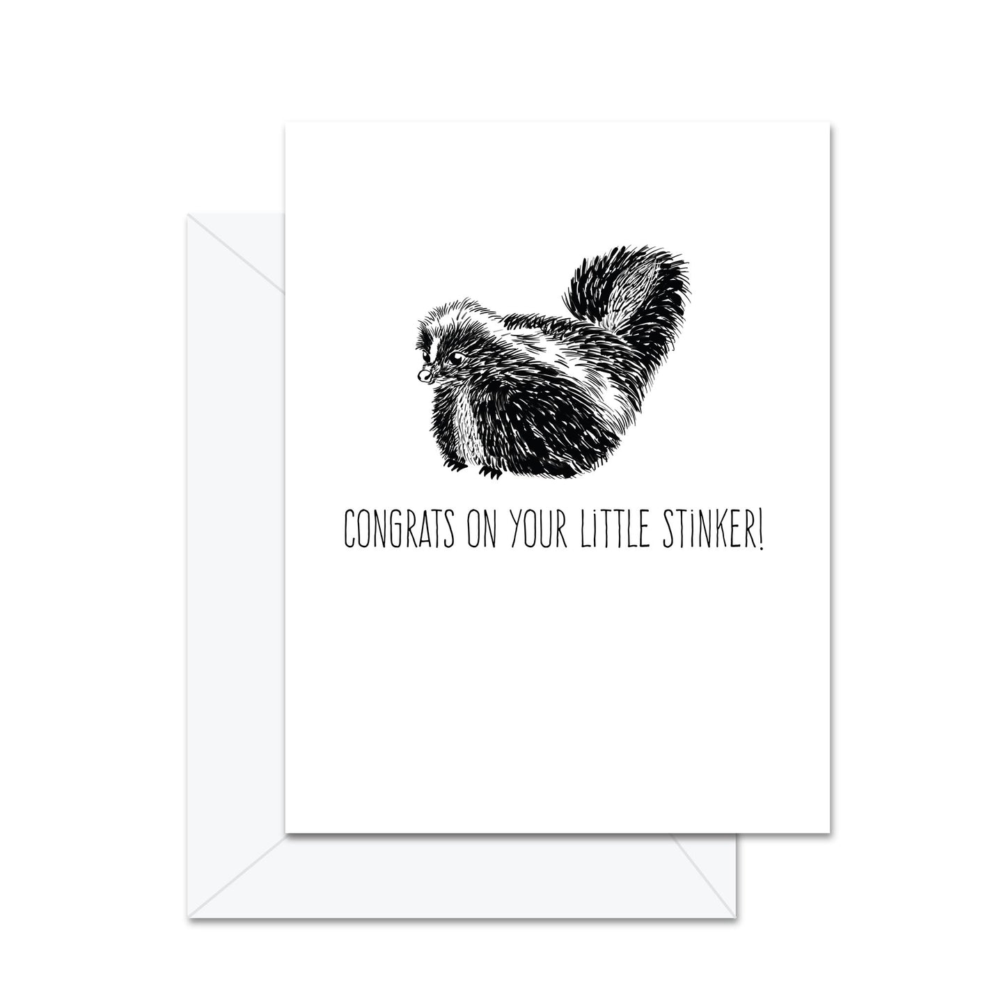 Congrats On Your Little Stinker! - Greeting Card