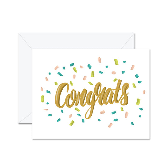 Congrats (Confetti) -  Greeting Card