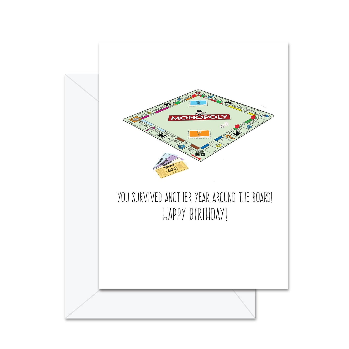 You Survived Another Year Around The Board! Happy Birthday! - Greeting Card