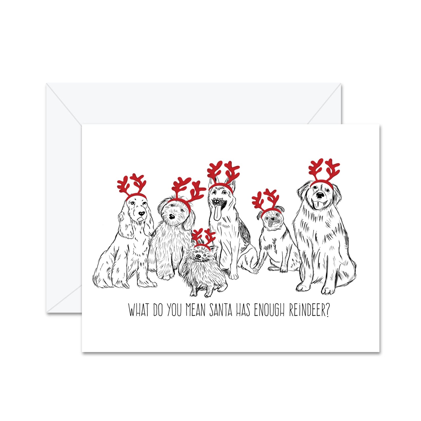 What Do You Mean Santa Has Enough Reindeer? - Greeting Card