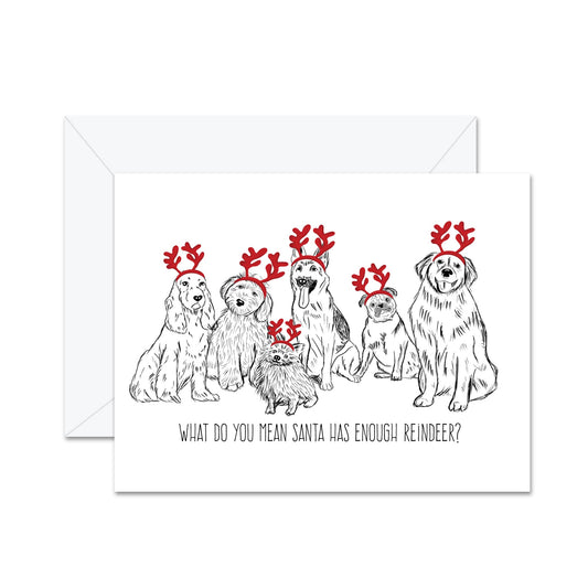 What Do You Mean Santa Has Enough Reindeer? - Greeting Card