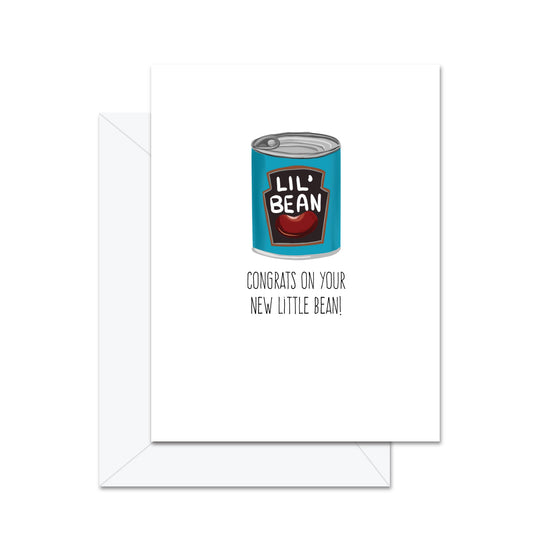Congrats On Your New Little Bean! - Greeting Card