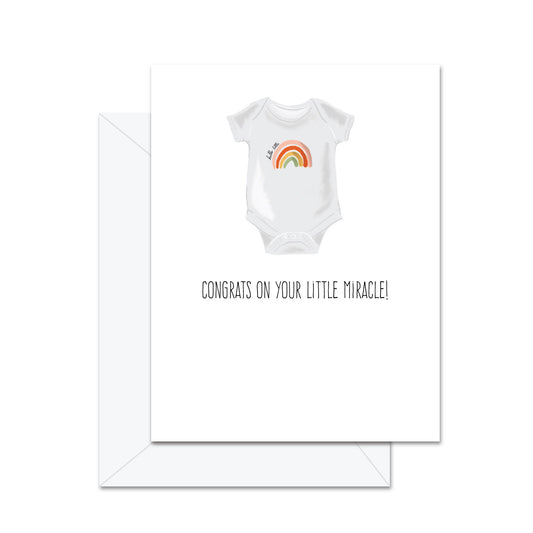 Congrats On Your Little Miracle - Greeting Card