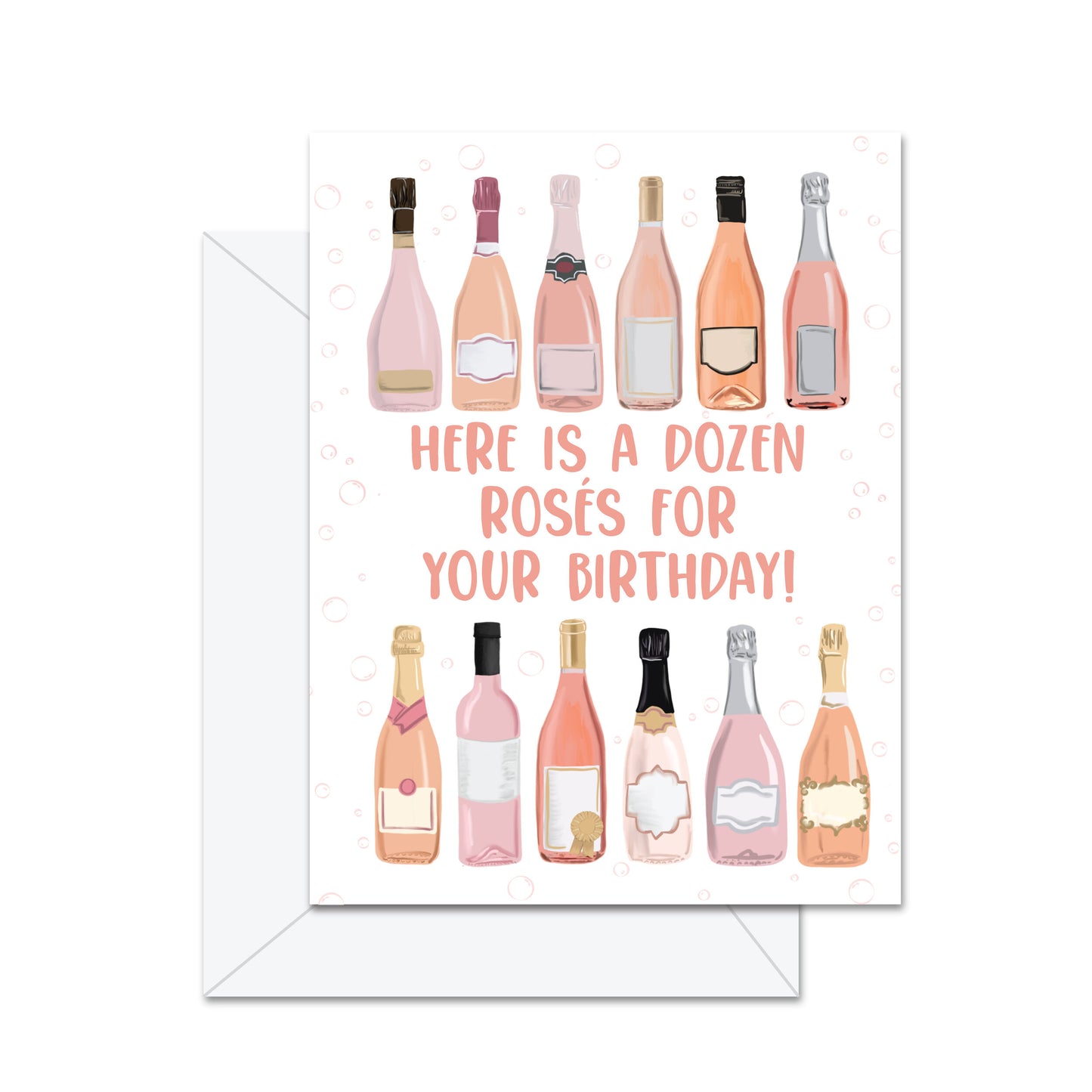 Here Is A Dozen Roses For Your Birthday! - Greeting Card