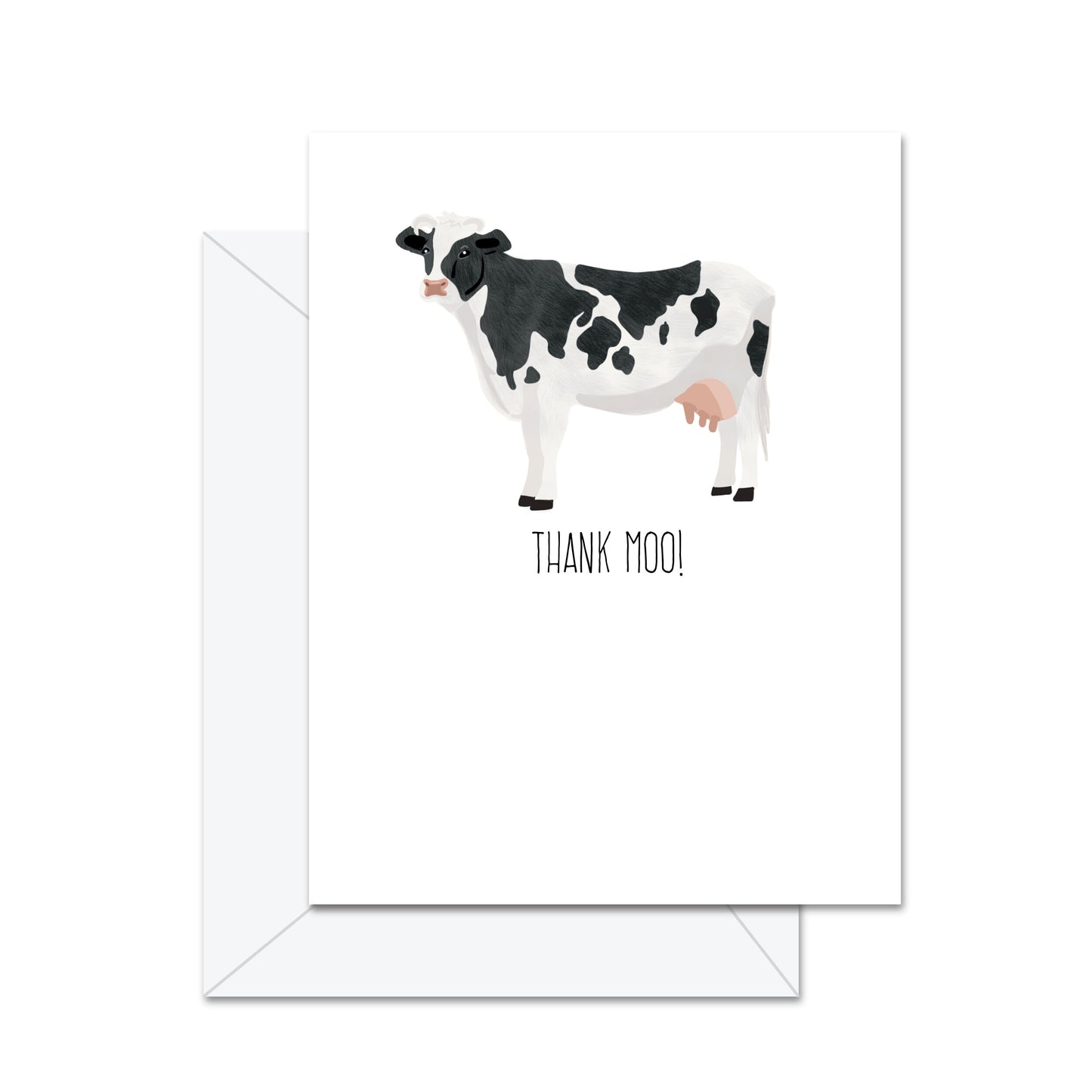 Thank Moo - Greeting Card