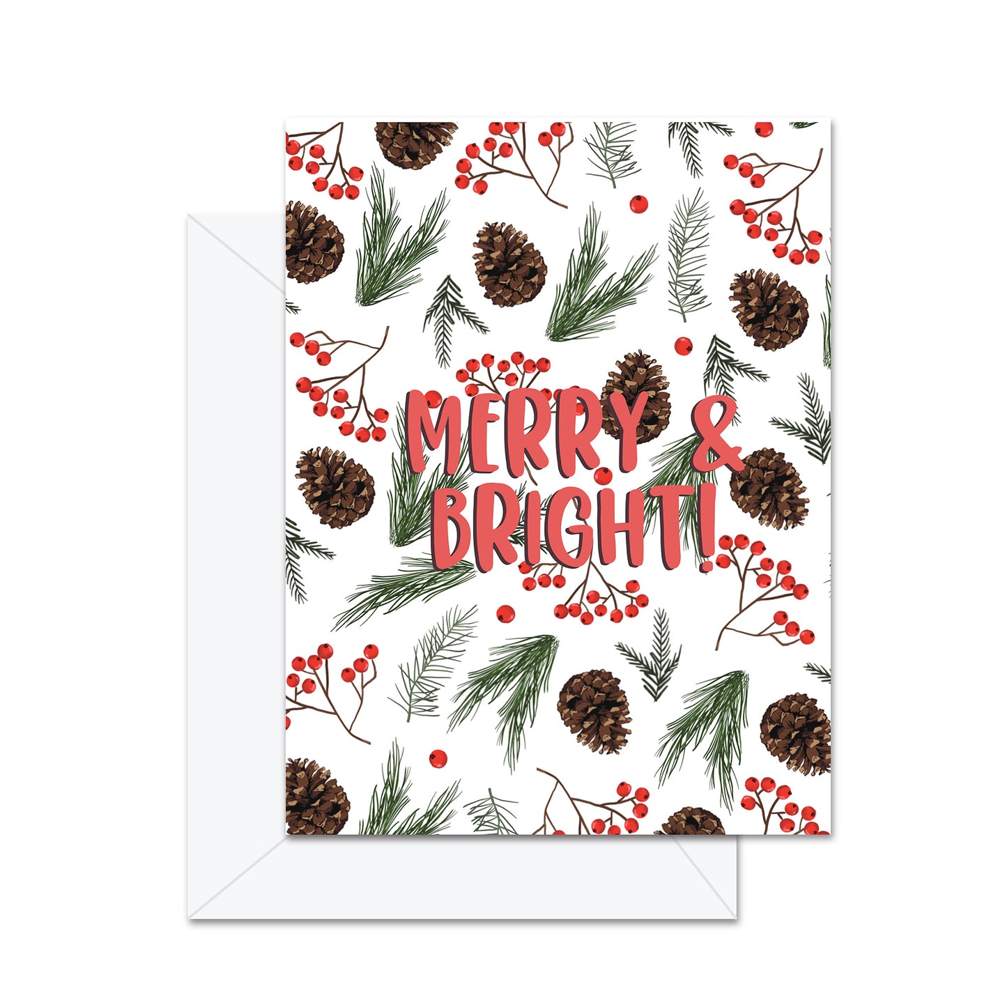Merry & Bright - Greeting Card