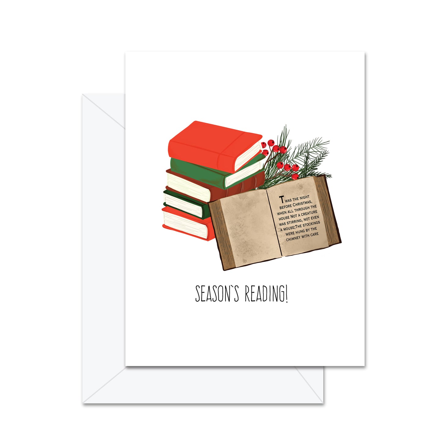 Season's Reading! - Greeting Card