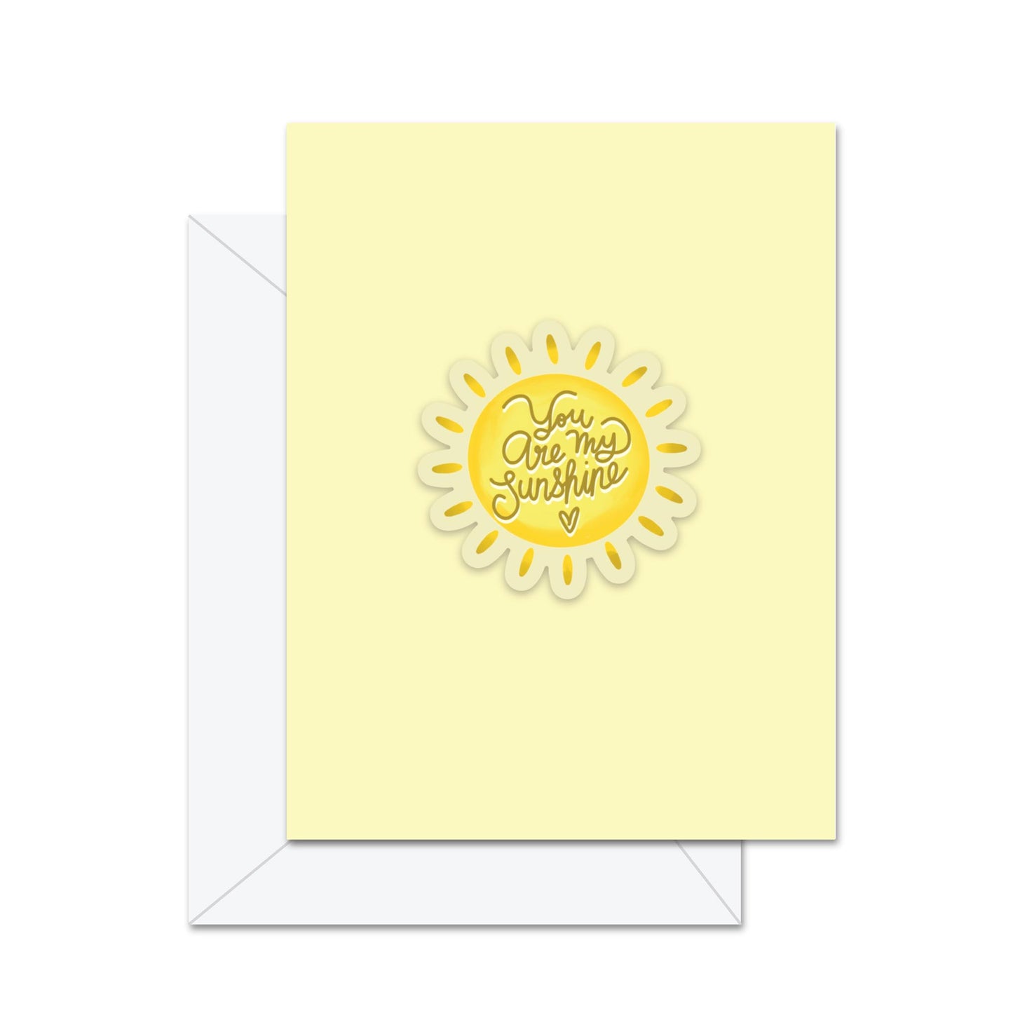 You Are My Sunshine Sticker Card