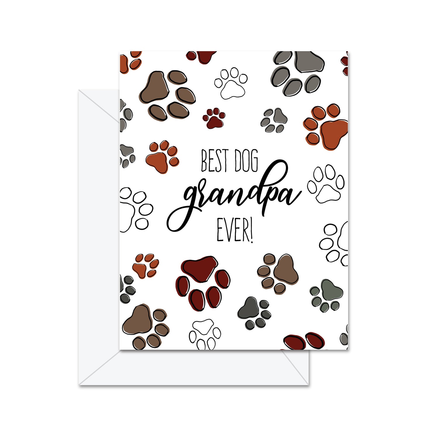 Best Dog Grandpa Ever - Greeting Card