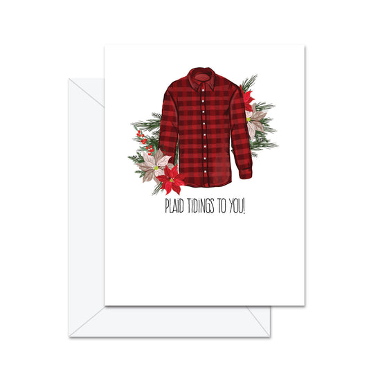 Plaid Tidings To You! - Greeting Card