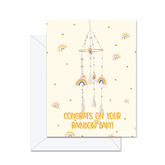 Congrats On Your Rainbow Baby - Greeting Card