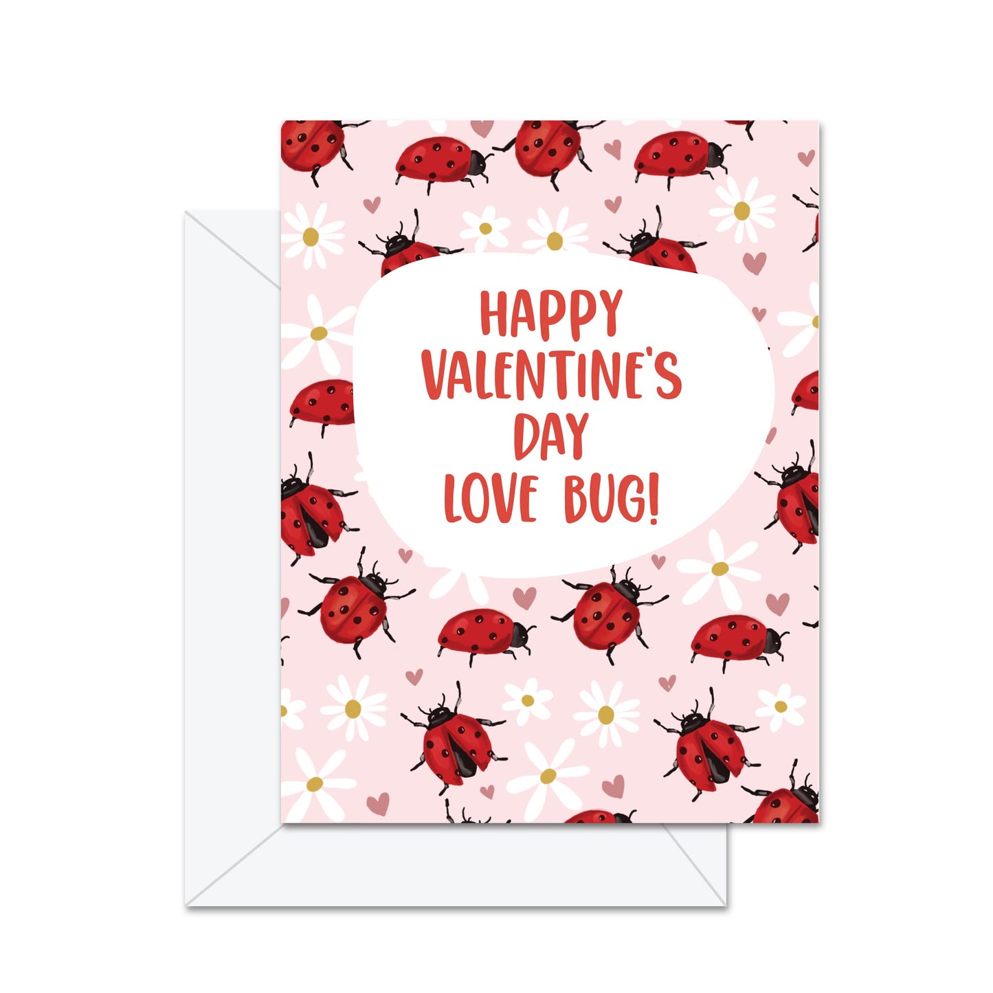 Happy Valentine's Day Love Bug - Greeting Card