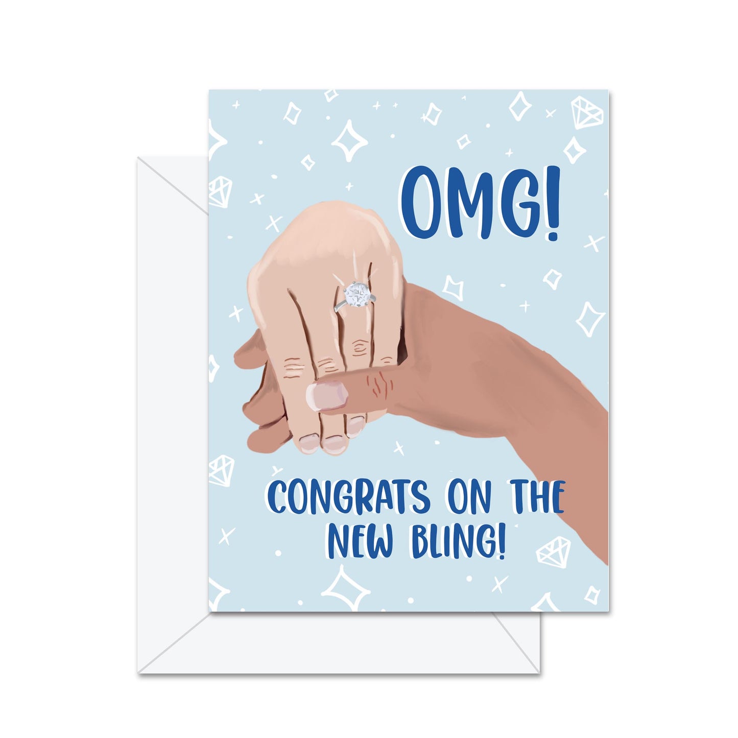 OMG! Congrats on the New Bling! - Greeting Card
