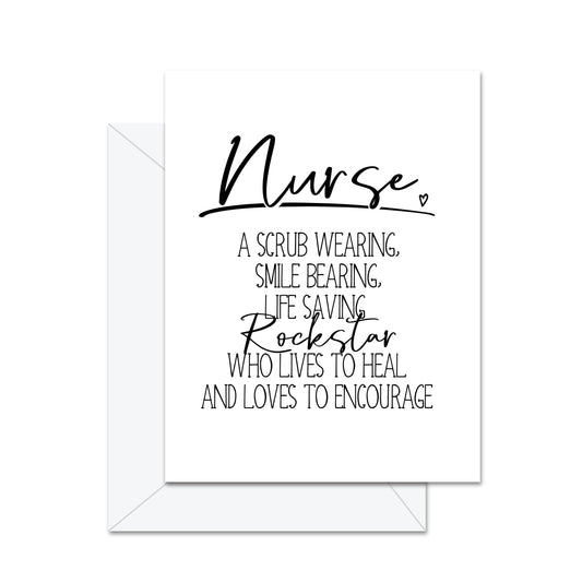 Nurse, A Scrub wearing . . . Greeting Card