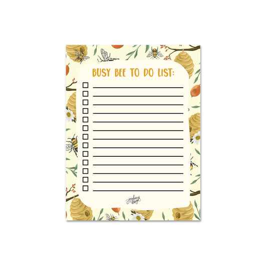 Busy Bee To Do List Notepad