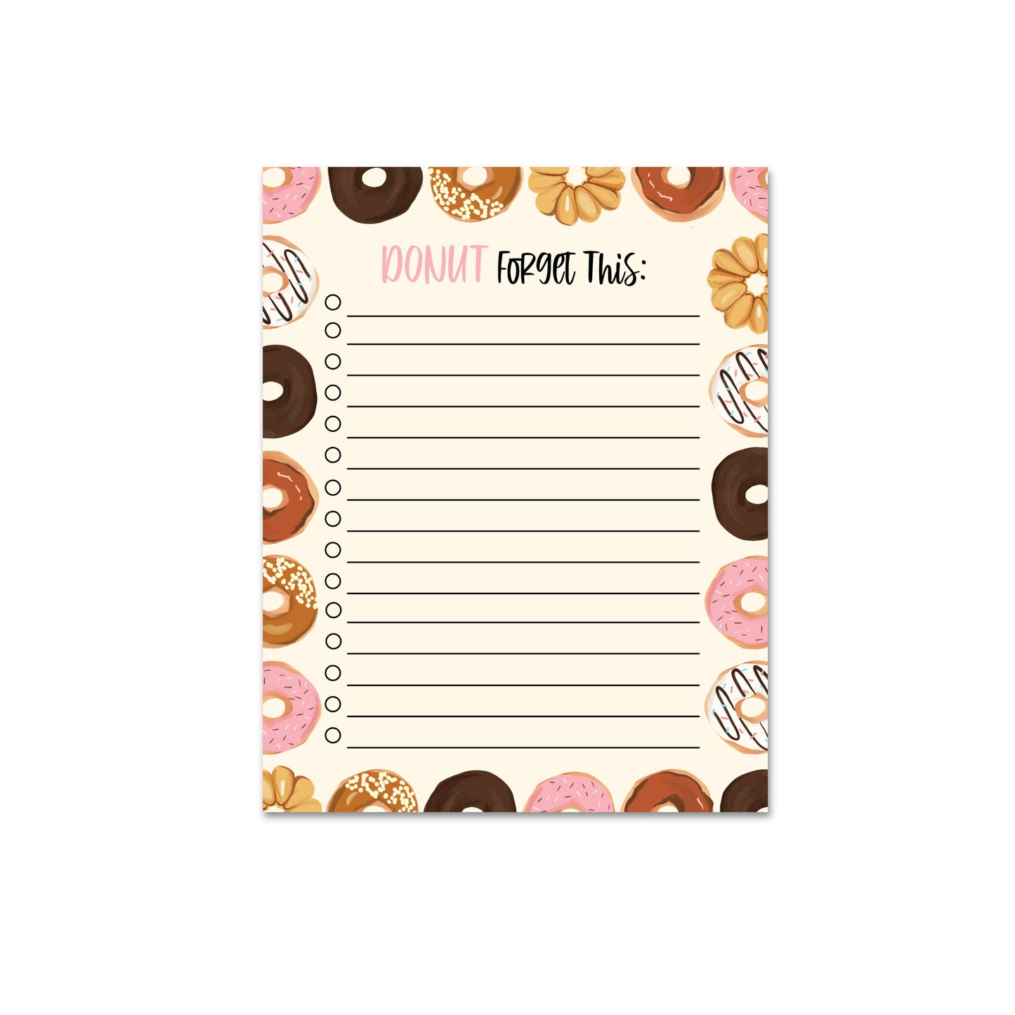 Donut Forget This - Notepad