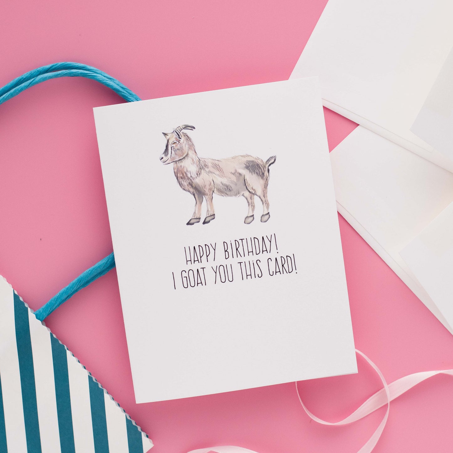 Happy Birthday! I Goat You This Card! - Greeting Card
