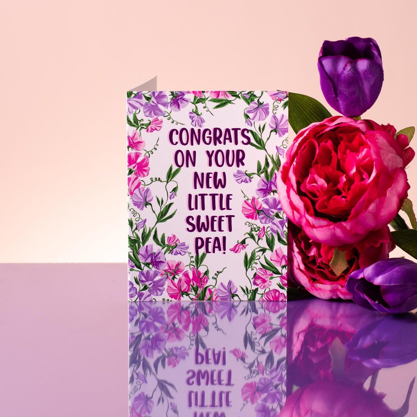 Congrats On Your Sweet Little Sweet Pea!  - Greeting Card