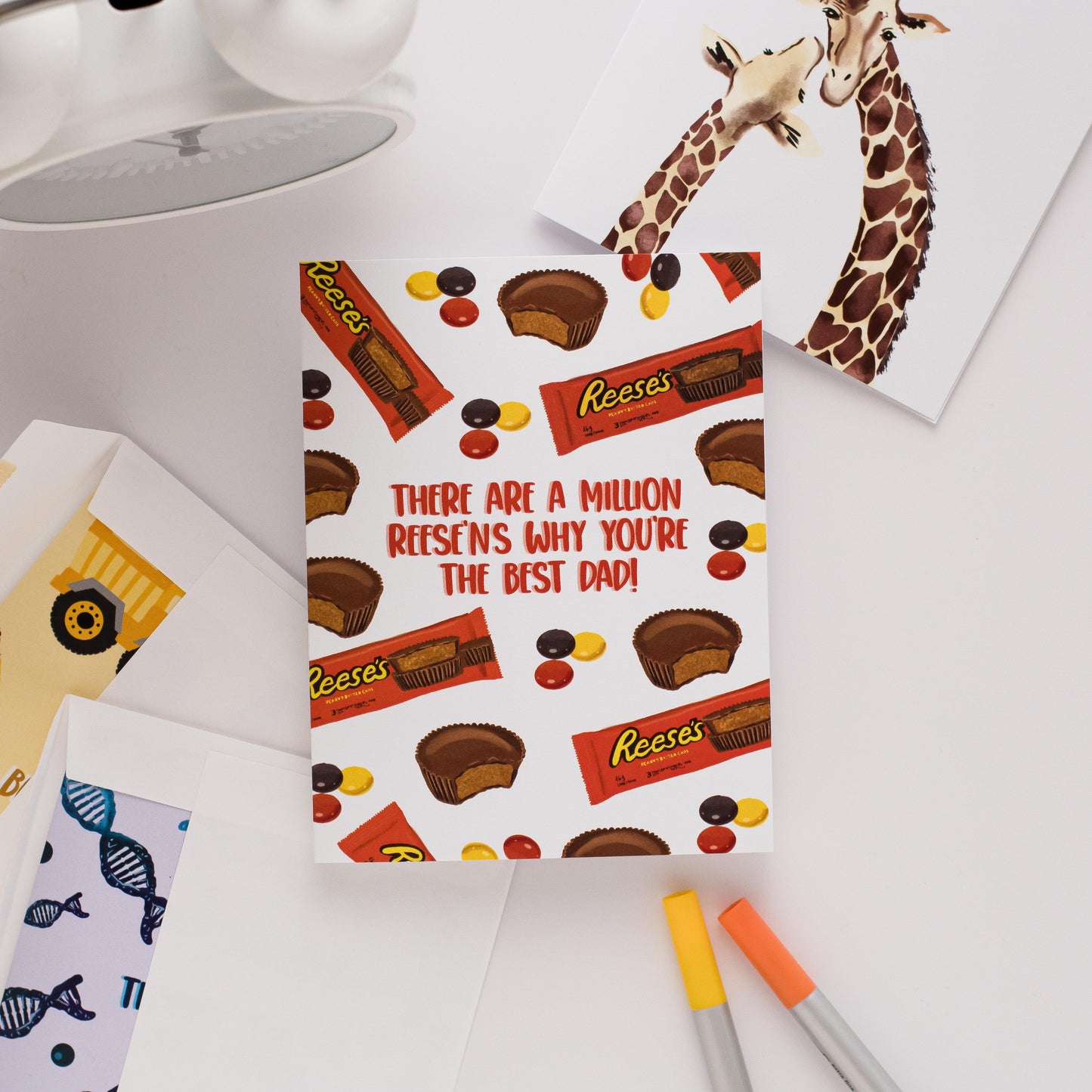 There Are A Million Reese'ns Why You're The Best Dad - Greeting Card