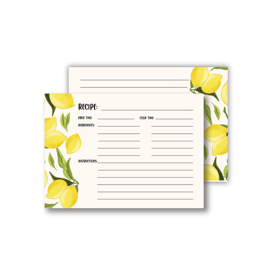 Lemon Recipe Cards - 8 PK