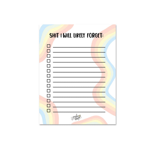 Shit I Will Likely Forget Notepad