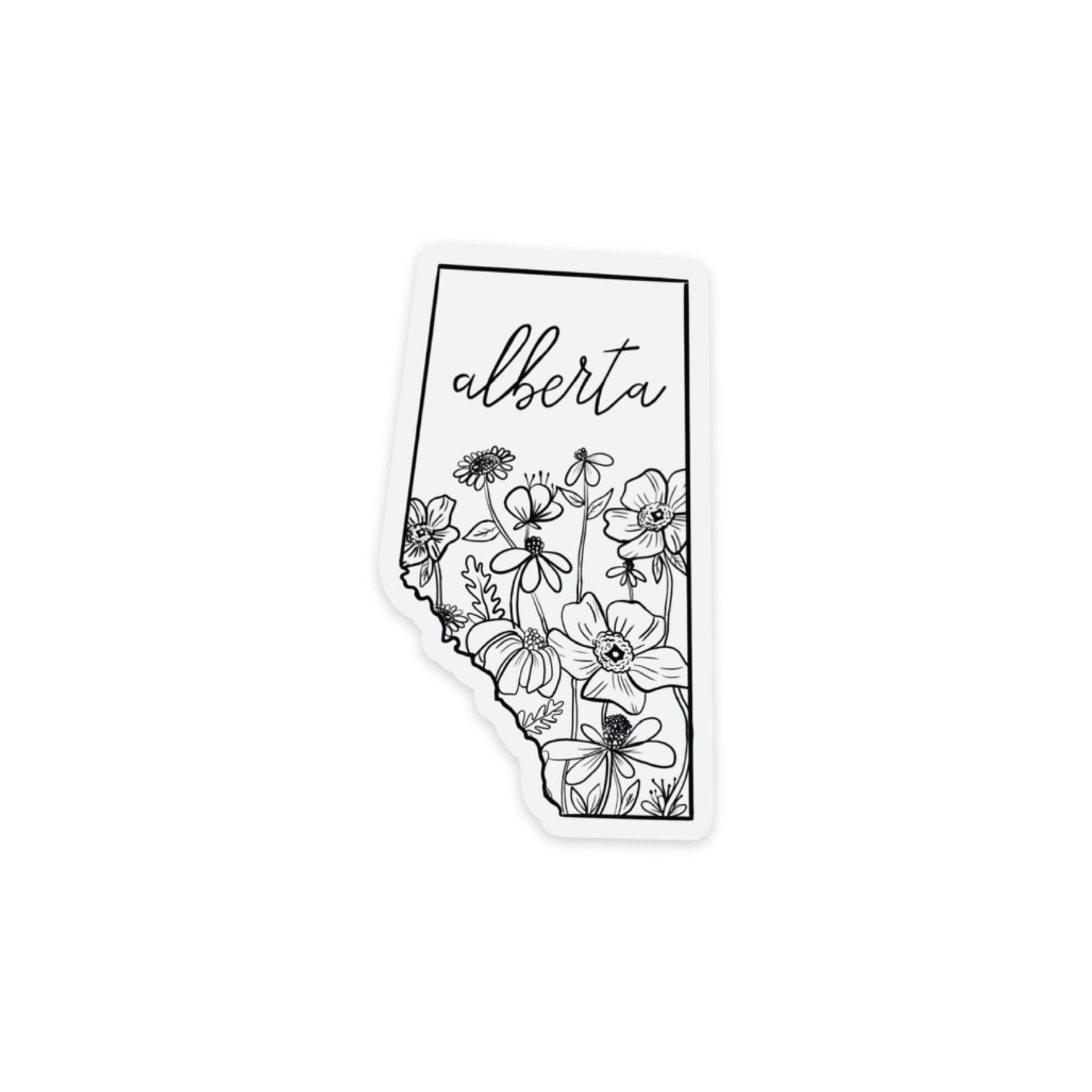 Alberta Floral Matte Sticker
