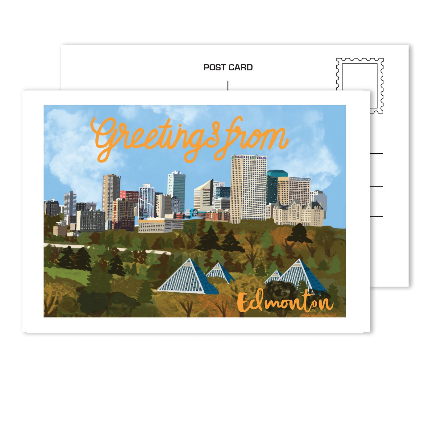Greetings From Edmonton Postcard