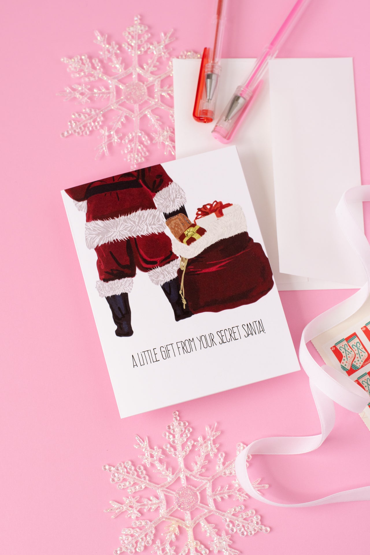 A Little Gift From Your Secret Santa- Greeting Card