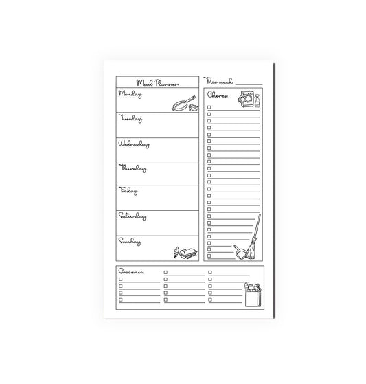 Meal/ Chore Planner Notepad