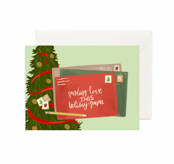 Sending Love This Holiday Season- Greeting Card
